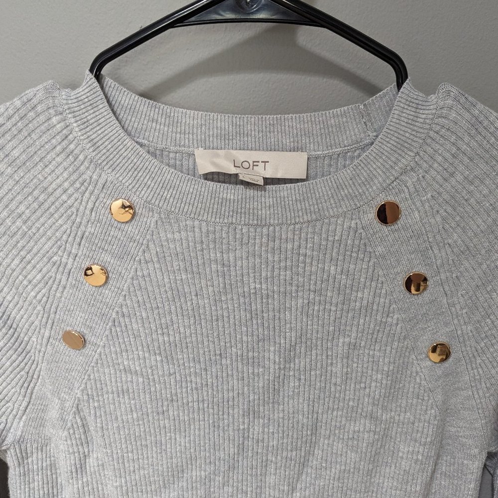 Loft Shoulder-Button Sweater